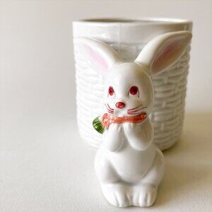 1979 Vintage Fitz & Floyd Easter Bunny Mug 3D Anthropomorphic Rabbit Ceramic